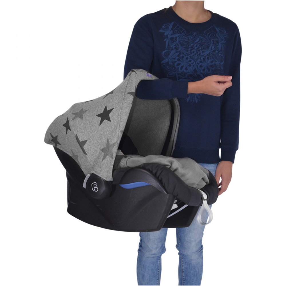 XPLORYS Капюшон для автокресла DOOKY Hoody цв. Grey Stars XPLORYS_капюшон для автокресла :: 6236211