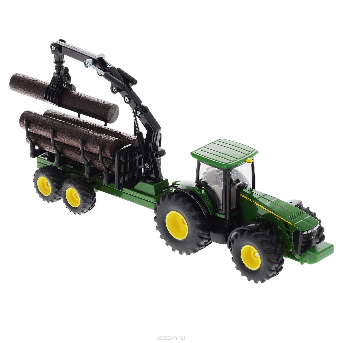 Трактор с прицепом. Siku трактор-лесовоз John Deere 8430. Siku трактор John Deere 7530 1009. Siku трактор John Deere с пресс-подборщиком 1665. Игрушка John Deere трактор лесовоз.