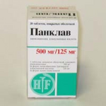 Панклав таблетки 0.5 г+125 мг, 20 шт.