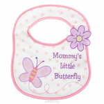 Нагрудник "Mommy's Little Butterfly", цвет: розовый