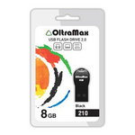 USB Flash Drive 8Gb - OltraMax 210 OM-8GB-210-Black