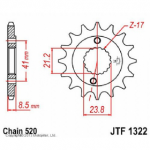JT Звезда передняя (ведущая) F1322 для мотоцикла, стальная