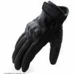 AGVSPORT Кожаные перчатки Classic, черные, перфорация.