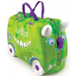 TRUNKI чемодан на колесиках Динозавр зеленый