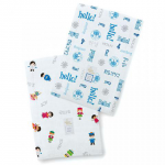 SWADDLE DESIGNS Inc. США baby Burpie Blue Hello SW полотенчики 2 шт.