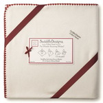 SWADDLE DESIGNS Inc. США пеленка фланель Organic Receiving Blanket Strawberry Edge