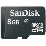 Карта памяти SanDisk Sandisk microSDHC Card Class 4 8GB + SD adapter