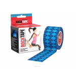 Rocktape Кинезиотейп Design, цвет: синий узор, 5см х 5м