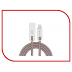 Аксессуар ROCK USB - Lightning Cobblestone Charge & Sync Round Cable Ligth Coffee