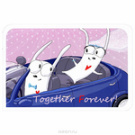 Открытка "Together! Forever!" - Ручная авторская работа. IND013