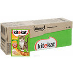 Консервы "Kitekat" для взрослых кошек, курица в желе, 85г, 24шт 41375