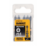 Биты ударные impact torsion ph1, 50мм, 5шт. dewalt dt7997t