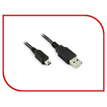 Аксессуар Greenconnect Mini USB 2.0 AM - Mini 5pin 5m Black GCR-UM2M5P-BB2S-5.0m