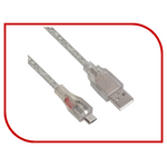 Аксессуар Greenconnect Premium Micro USB 2.0 AM - Micro B 5pin 0.2m Transparent GCR-UA2MCB2-BD2S-0.2m