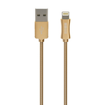 Кабель для iPod, iPhone, iPad InterStep MFI золотистый 1м (IS-DC-MFISTZNGL-000B201)