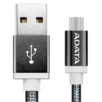 Кабель для сотового телефона ADATA microUSB-USB 1m Black (AMUCAL-100CMK-CBK)