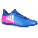 Бутсы для футзала мужские adidas "X 16.3 In", цвет: синий. BB5678. Размер 11 (44,5)