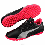 Бутсы муж Puma Evopower Vigor 4 Tt, цвет: черный, розовый. 10396502. Размер 10,5 (44)