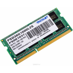 Patriot DDR3 SO-DIMM 8Gb 1600МГц модуль оперативной памяти (PSD38G1600L2S)