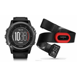 Спортивные часы Garmin "Fenix 3 Sapphire HR+HRM -Run", цвет: черный, серый. 010-01338-74