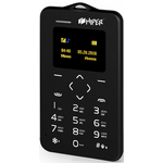 HIPER sPhone Card, Black мобильный телефон (P-01BLK)