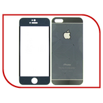 Аксессуар Защитное стекло Krutoff Front & Back для iPhone 5 / 5S / SE 3D Black 21655