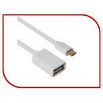 Аксессуар Greenconnect OTG micro USB - AF USB 2.0 1m White GCR-MB5AF-AA2SG-1.0m