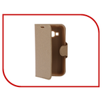 Аксессуар Чехол Samsung Galaxy J1 mini Prime J106 Red Line Book Type Gold