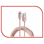 Аксессуар ROCK USB to Lightning Metal Charge & Sync Round Cable 1.8m RCB0432 Rose Gold