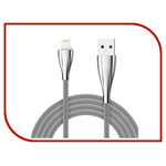 Аксессуар ROCK USB to Lightning Metal Data Cable 1m RCB0485 Silver