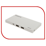 Аккумулятор Finity Dual USB 5000mAh Matte White