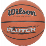 Мяч баскетбольный Wilson "Clutch", цвет: серый металлик. Размер: 7