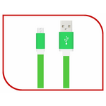 Аксессуар Krutoff USB - MicroUSB 1m Green 14260