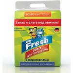 Подстилки для домашних животных Mr.Fresh "Start", гелевые, на липучках, 60 х 60 см, 12 шт