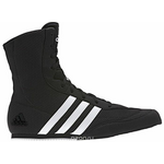 Боксерки мужские Adidas Box Hog.2, цвет: черный, белый. BA7928. Размер 10,5 (44)