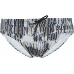 Плавки купальные мужские Calvin Klein Underwear, цвет: белый, черный. KM0KM00140. Размер S (46)