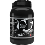 Высокобелковый коктейль Alex Fedorov Nutrition "Whey Protein", малина, 900 г 4627121420430