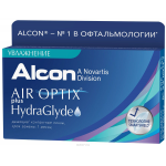 ALCON Контактные линзы AIR OPTIX plus HydraGlyde (6 pack)/Радиус кривизны 8,6/Оптическая сила +3.00 00-1384