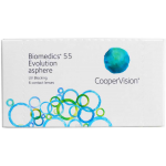 CooperVision Контактные линзы Biomedics 55 Evolution (6 pack)/Радиус кривизны 8,9/Оптическая сила -03,25 10090108