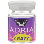 Adria Контактные линзы Crazy / 1 шт / 8.6 / 14.0 / 0.0 / Blue Wheel ФМ000000314