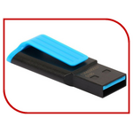 USB Flash Drive 16Gb - A-Data UV140 USB 3.0 Black-Blue AUV140-16G-RBE