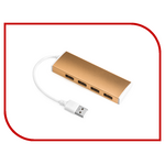 Хаб USB Greenconnect 4 ports 0.15m Bronze GCR-UH214BR