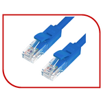 Сетевой кабель Greenconnect Premium UTP 30AWG cat.6 RJ45 T568B 1m Blue GCR-LNC621-1.0m