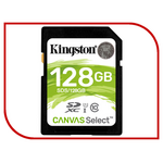 Карта памяти 128GB - Kingston SDHC Canvas Select 80R CL10 UHS-I SDS/128GB