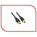 Аксессуар Konoos USB 2.0 Pro AM-BM 1.8m Black KC-USB2-AMBM-1.8