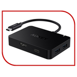 Хаб USB Aukey CB-C58 USB-C - 4xUSB 3.0 + HDMI Port + USB-C Charging Port Black LLT119029