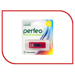 USB Flash Drive 8Gb - Perfeo S04 Red PF-S04R008 S04 PF-S04R008