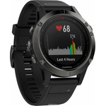 Часы спортивные Garmin "Fenix 5 Sapphire", цвет: черный. 010-01688-11