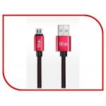 Аксессуар Ubik UM01 USB - MicroUSB 1.0m Red