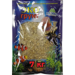 Грунт для аквариума ЭКОгрунт "Куба-XL", кварцевый, окатанный 2-5 см, 7 кг 7-1023